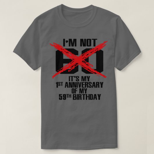 Imが60ではない Tシャツ (デザイン正面)