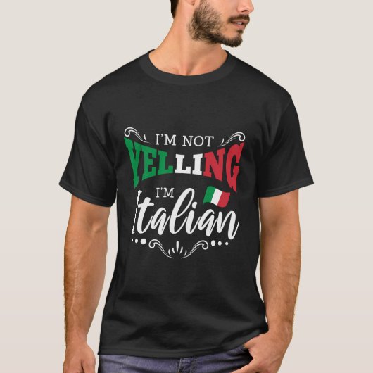 ImがImを叫んでいイタリアンない Tシャツ (正面)
