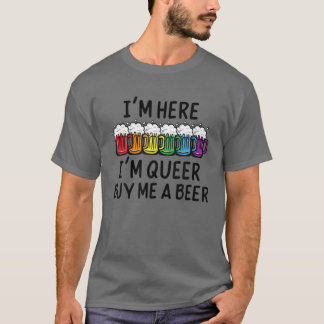 ImここIm同性愛者,Imここ買Im同性愛者AビールQ Tシャツ