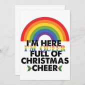 ImこちらIm同性愛者とImクリスマス応援 ‏ 招待状 (正面/裏面)