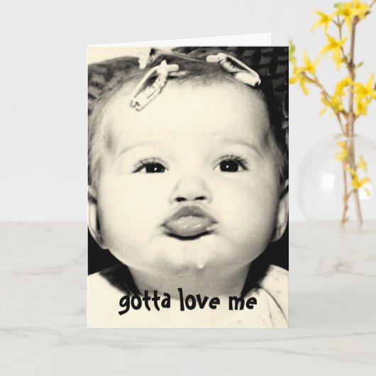 Imちょっと残念な挨拶状の古い写真 カード (黄色い花)