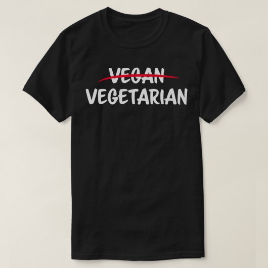 ImではないビーガンImベジタリアン Tシャツ (デザイン正面)