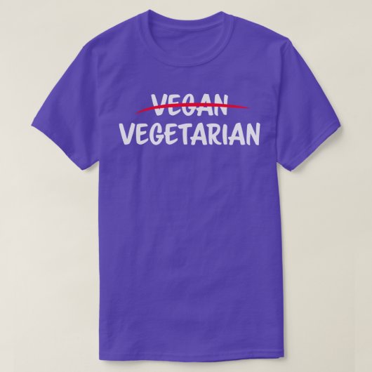 ImではないビーガンImベジタリアン Tシャツ (デザイン正面)