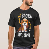 Imではない短いImおもしろいおもしろいサイズBasset Hound Dog T Tシャツ (正面)