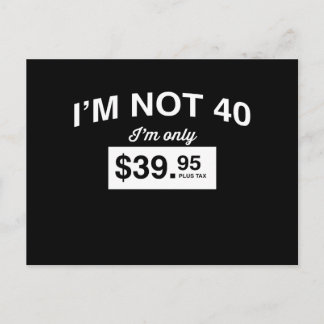 Imではなく40、Imのみ$39.95プラス税 ポストカード
