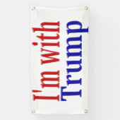 Imとトランプの赤（青） 横断幕 (縦)