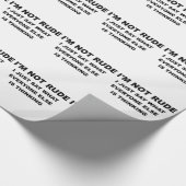 IMないRUDE.png ラッピングペーパー (角)