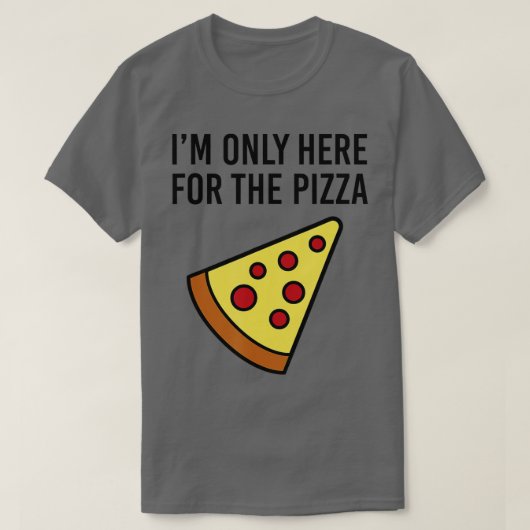 Imのみピザグルメ おもしろい tシャツ (デザイン正面)