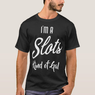 IMはスロットの種類のGALおもしろいトランプのポーカープレーヤー賭博 Tシャツ