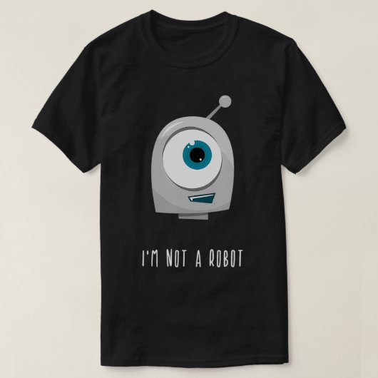Imはロボットではない人工知能 Tシャツ (デザイン正面)