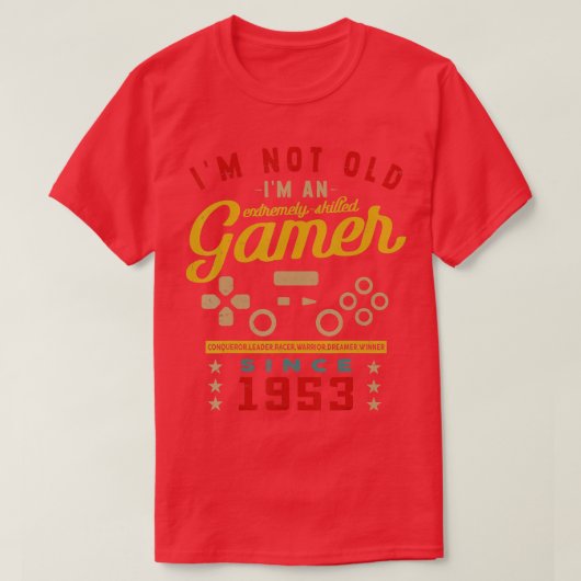 Imは古くないIm熟練した1953ビデオゲームGaming 2 Tシャツ (デザイン正面)