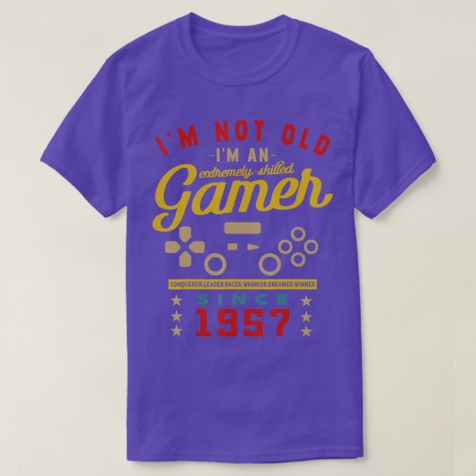 Imは古くないIm熟練した1957ビデオゲームGaming 2 Tシャツ (デザイン正面)