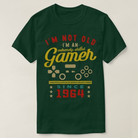 Imは古くないIm熟練した1964ビデオゲームGaming 2 Tシャツ (デザイン正面)