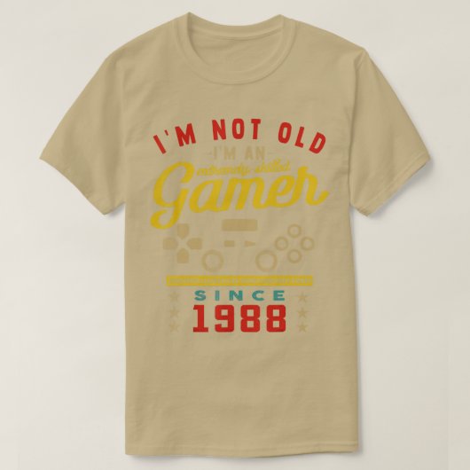Imは古くないIm熟練した1988ビデオゲーム1 Tシャツ (デザイン正面)