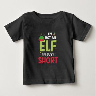 Imは小妖精や小人家族のクリスマスPjsマッチング ベビーTシャツ