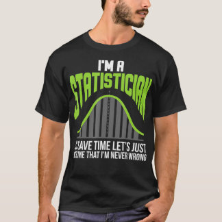IMは統計学の統計グラフ数学コントロールです Tシャツ