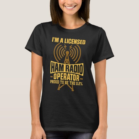 Imは認可を受けたHam無線会社 Tシャツ (正面)