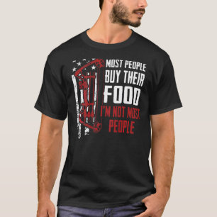 Imほとんどの人アーチェリーハンター狩りの背中 Tシャツ