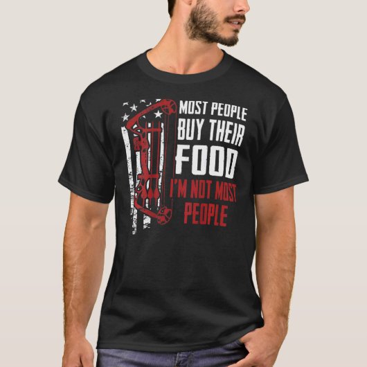 Imほとんどの人アーチェリーハンター狩りの背中 Tシャツ (正面)