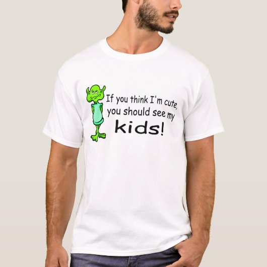 Imをかわいい考えれば外国私の子供に会うべきです Tシャツ (正面)