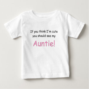 IMをかわいい考えれば私のAUNTIE.pngを見るべきです ベビーTシャツ