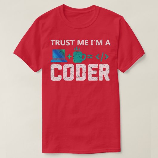 Imをコーダとして信頼 Tシャツ (デザイン正面)