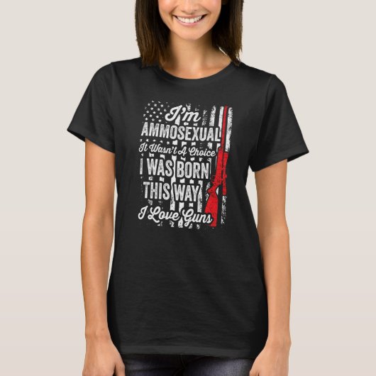 Imアムモセクシャルガンパパ銃撃機 Tシャツ (正面)