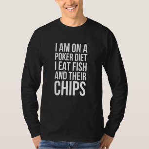 Imオントランプのポーカーダイエット魚とチップ – トランプのポーカーパン tシャツ