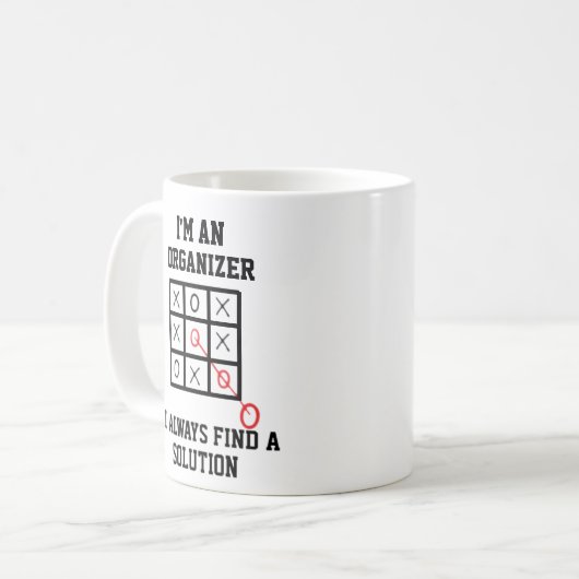 Imオーガナイザー私はいつもソリューションマグを見つける コーヒーマグカップ (正面左)