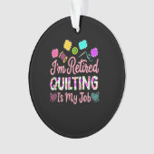 Imキルティングは私の退職裁縫 オーナメント (正面)