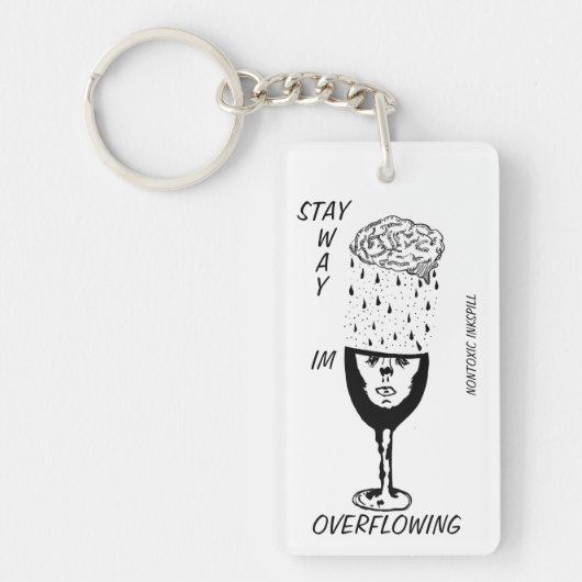 IMキーチェーンのオーバーフロー キーホルダー (正面)