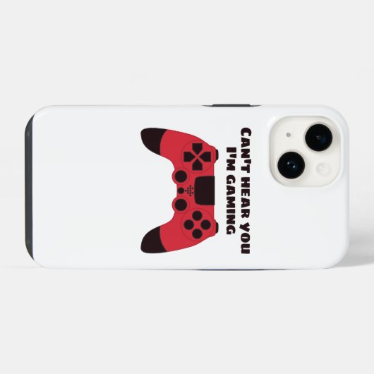 Imゲーマーが聞こえおもしろいない iPhoneケース (裏面横)