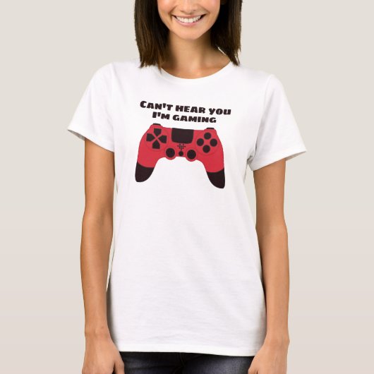 Imゲーマーが聞こえおもしろいない Tシャツ (正面)