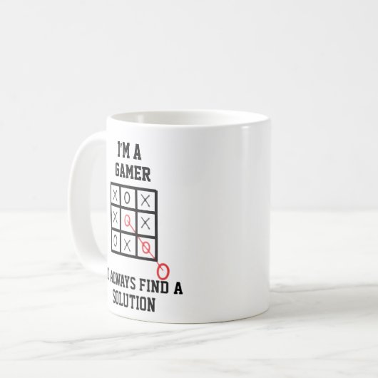 Imゲーマー私はいつもソリューションマグを見つける コーヒーマグカップ (正面左)