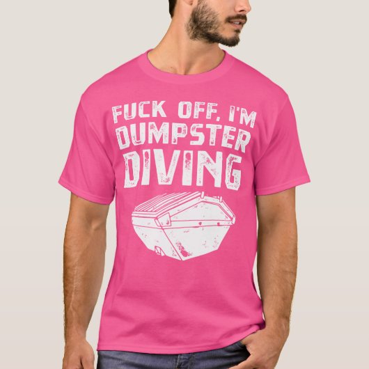 Imダンプおもしろいスタダイビングサルバージュダイバー Tシャツ (正面)