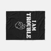 Imトラブルマおもしろいッチングカップルの妻のための衣装 フリースブランケット (正面(横))