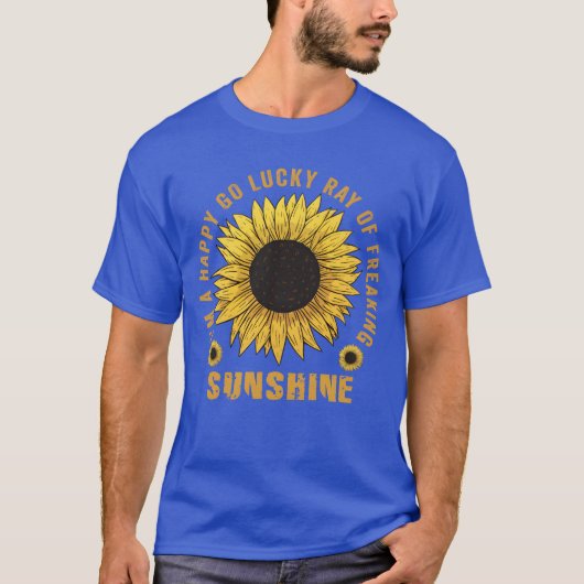 ImハッピーゴーラッキーレイのFreaking SunShineレトロ Tシャツ (正面)