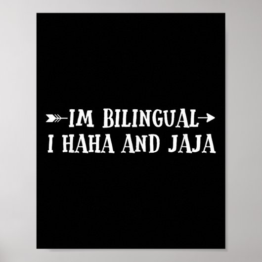 ImバイリンガルI HahaとJaj Spanglis おもしろいスペインの ポスター (正面)