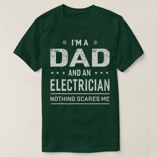 Imパパと電気技師の父男性へのおもしろいGif Tシャツ (デザイン正面)