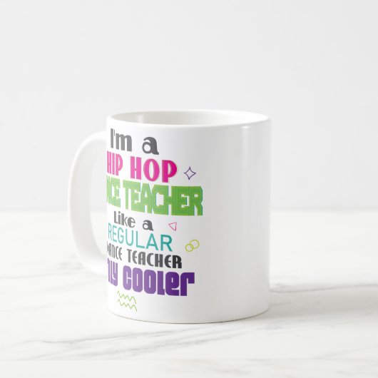 Imヒップホップのダンスの先生のおもしろいなコーヒー・マグのギフト コーヒーマグカップ (正面左)