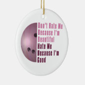 ImビューティフルImグッドボーリングピンク セラミックオーナメント (右)