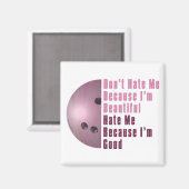 ImビューティフルImグッドボーリングピンク マグネット (正面/裏面)