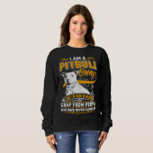 Imピットブルテリアオーナードッグパパママ スウェットシャツ (正面フル)