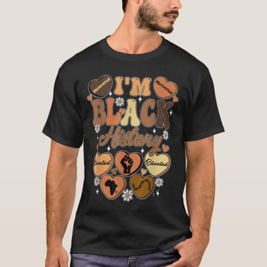 ImブラックヒストリーAfrican Leader Black History Mont Tシャツ (正面)