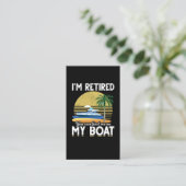 IMボー退職したトのおもしろい退職 名刺 (スタンド正面)