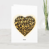 Imワイルドウィーキユーアニマルプリントバレンティヌカード シーズンカード (裏面)