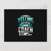 Im叫ばないスイムコーチボイススイーおもしろいミング 案内ポストカード (正面)