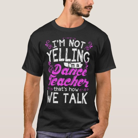 Im叫んでない私はダンス先生踊りインストゥルック Tシャツ (正面)