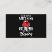 Im否定しないおもしろいボクシング恋人アマチュア 名刺 (正面)