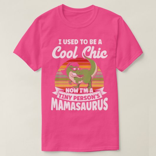 Im小さい人Mamasaurus Tレックスファミリーマッチング Tシャツ (デザイン正面)
